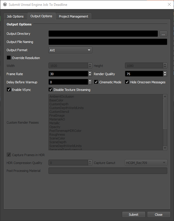 Unreal Engine — Deadline 10.2.1.1 documentation